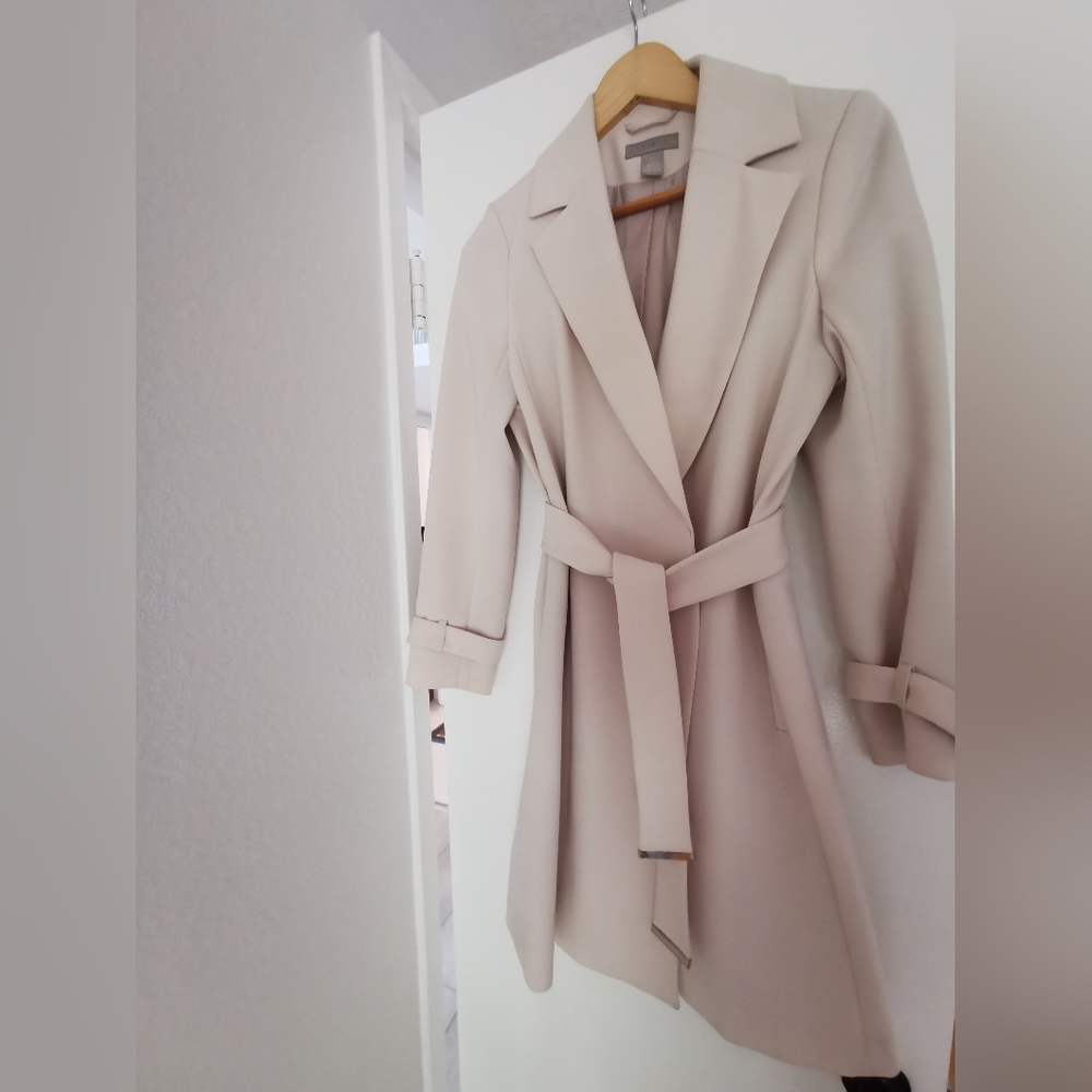 H&M wrap belted blazer jacket / overcoat /trench